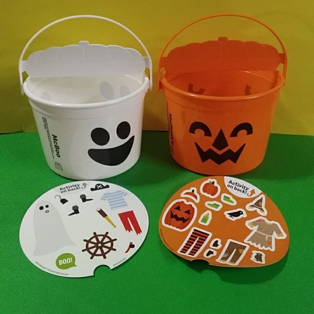McDonald's 2022 Halloween Buckets Candy Treat Pails